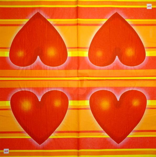 025 Heart / Hearts - 3-ply - Herlitz
